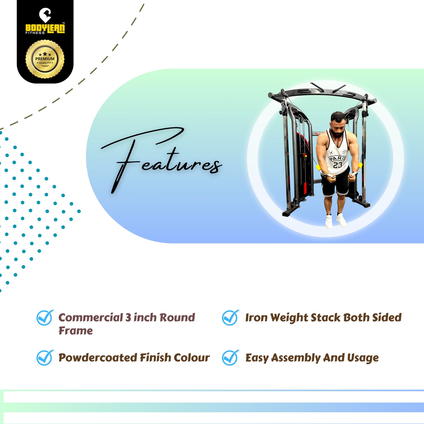 Lebra Series Functional Trainer Gym Machine for Commercial Gym.