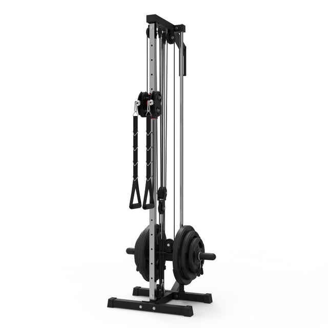 Single Stack Wall Mount Plate-Loaded Functional Trainer