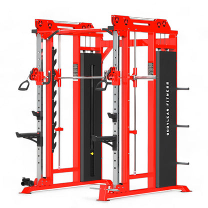 Multi Gym Functional Trainer with Smith Machine ( Iron Weight Stack ) Both Side for Commercial Cable crossover Gym Equipment  | FUSION Series