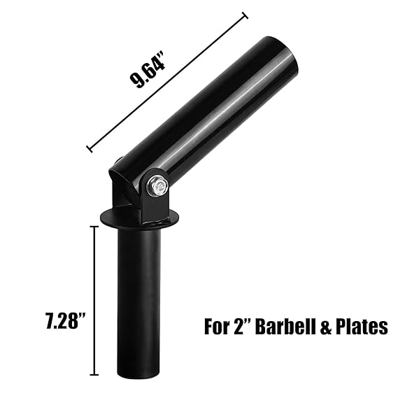 T-Bar Row Plate Post Insert Landmine - Full 360° Swivel & Easy to Install - Fits 2-inch Olympic Bar- Great for Back Exercises