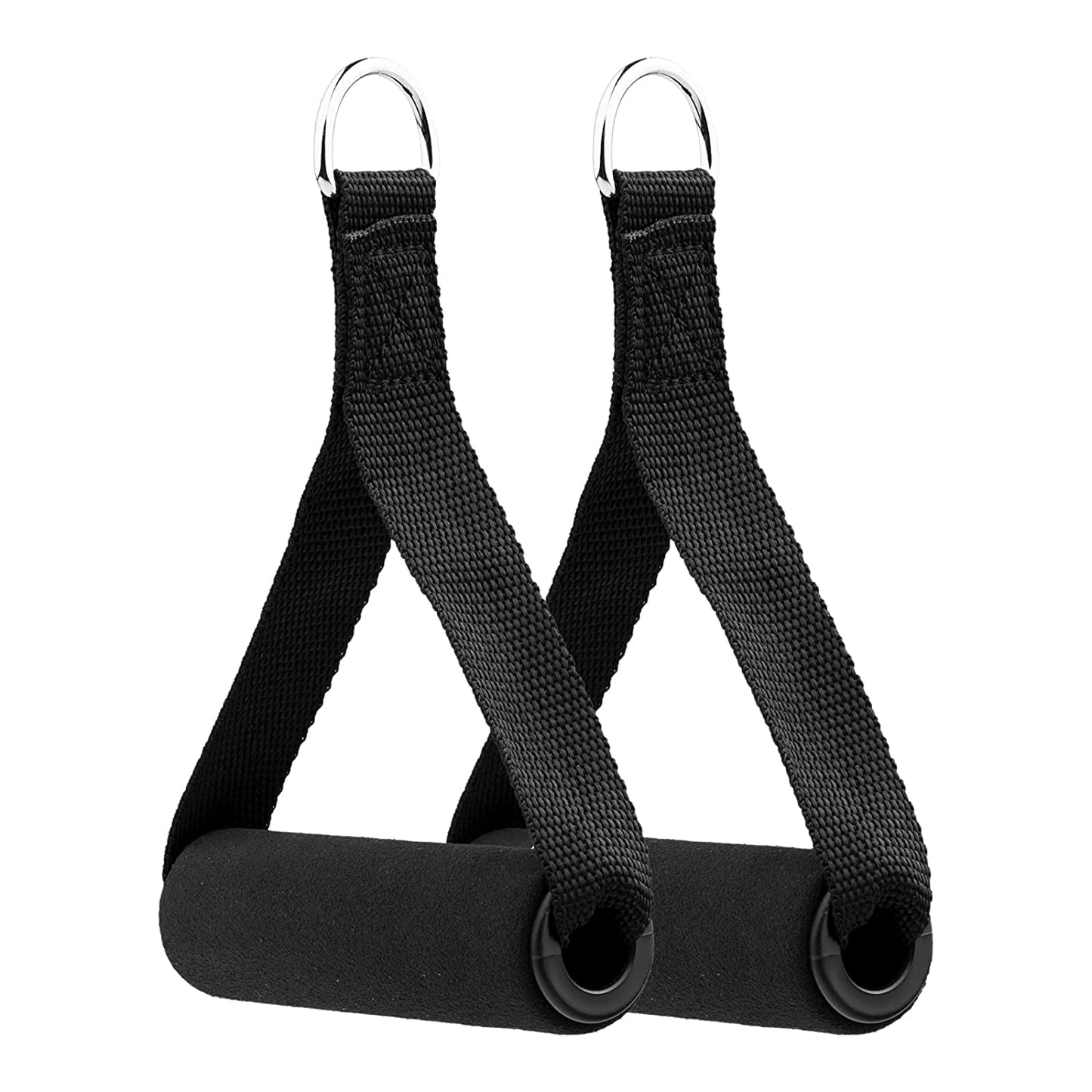 2 Pieces Exercise Handles Cable Machine Attachments Resistance Bands Handles Grips Fitness Strap Stirrup Handle