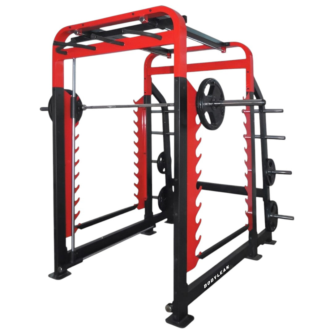 Squat Rack with Smith Machine for Commercial or Home Gym Workout | covers wide range of muscles in your lower body, glutes, quadriceps, hip adductors, lower back muscles hamstrings, spinal erectors and calves | 3D SMITH MACHINE