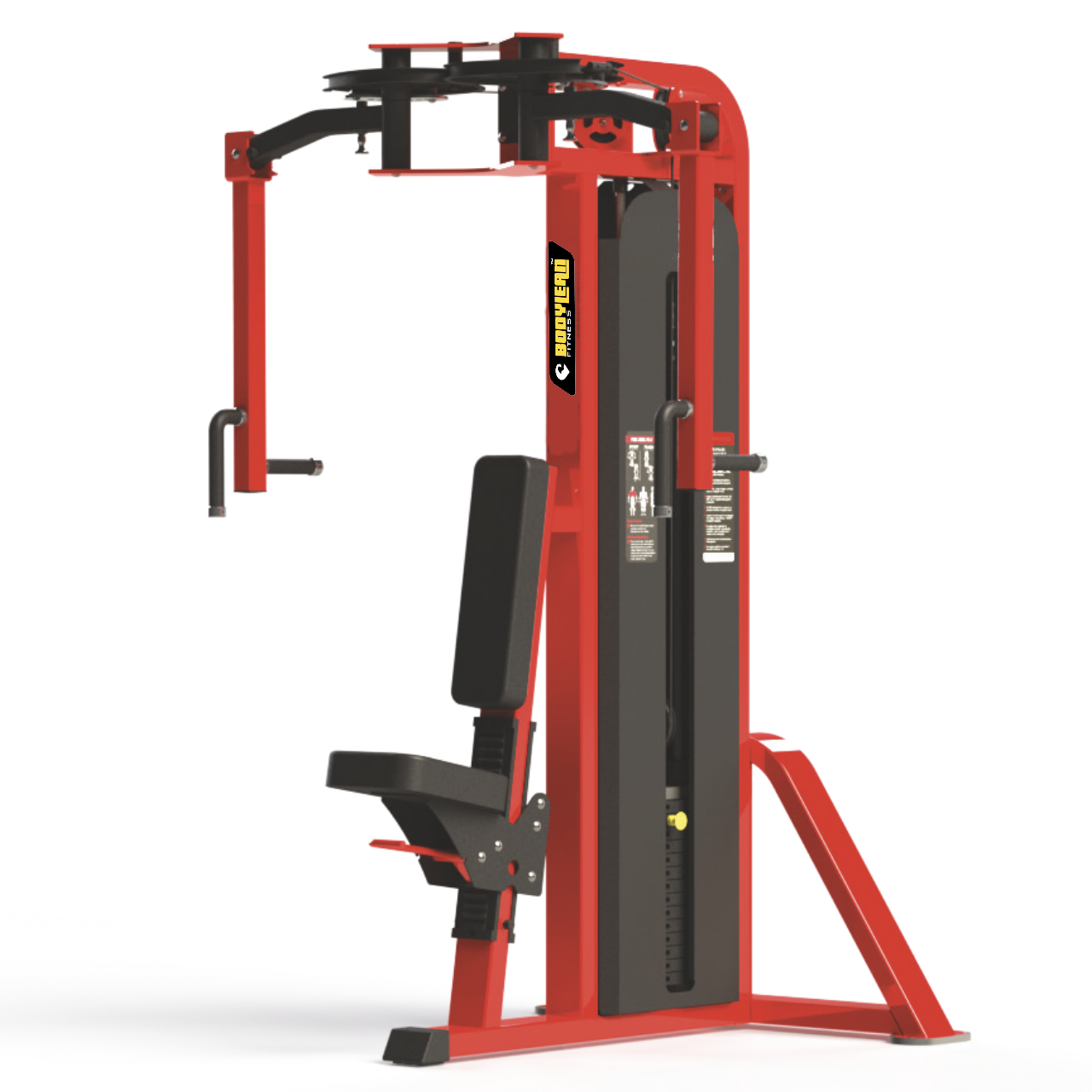 Pec deck rear delt machine with iron Weight Stack Commercial Gym Machine | Fusion Series