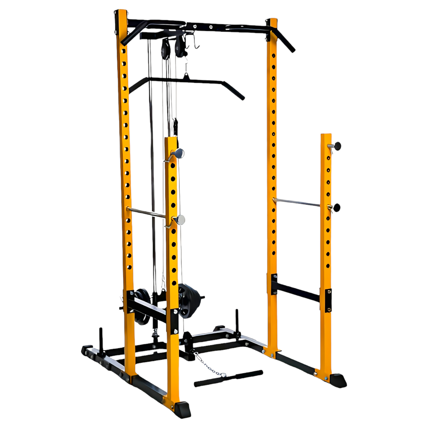 Power Squat Rack Heavy-Duty Adjustable Frame, Power Cages for Pull Ups and Training Purpose, Strength Training Equipment , Squat Stand for Home Gym Purpose | 𝗕𝗟𝗣 102