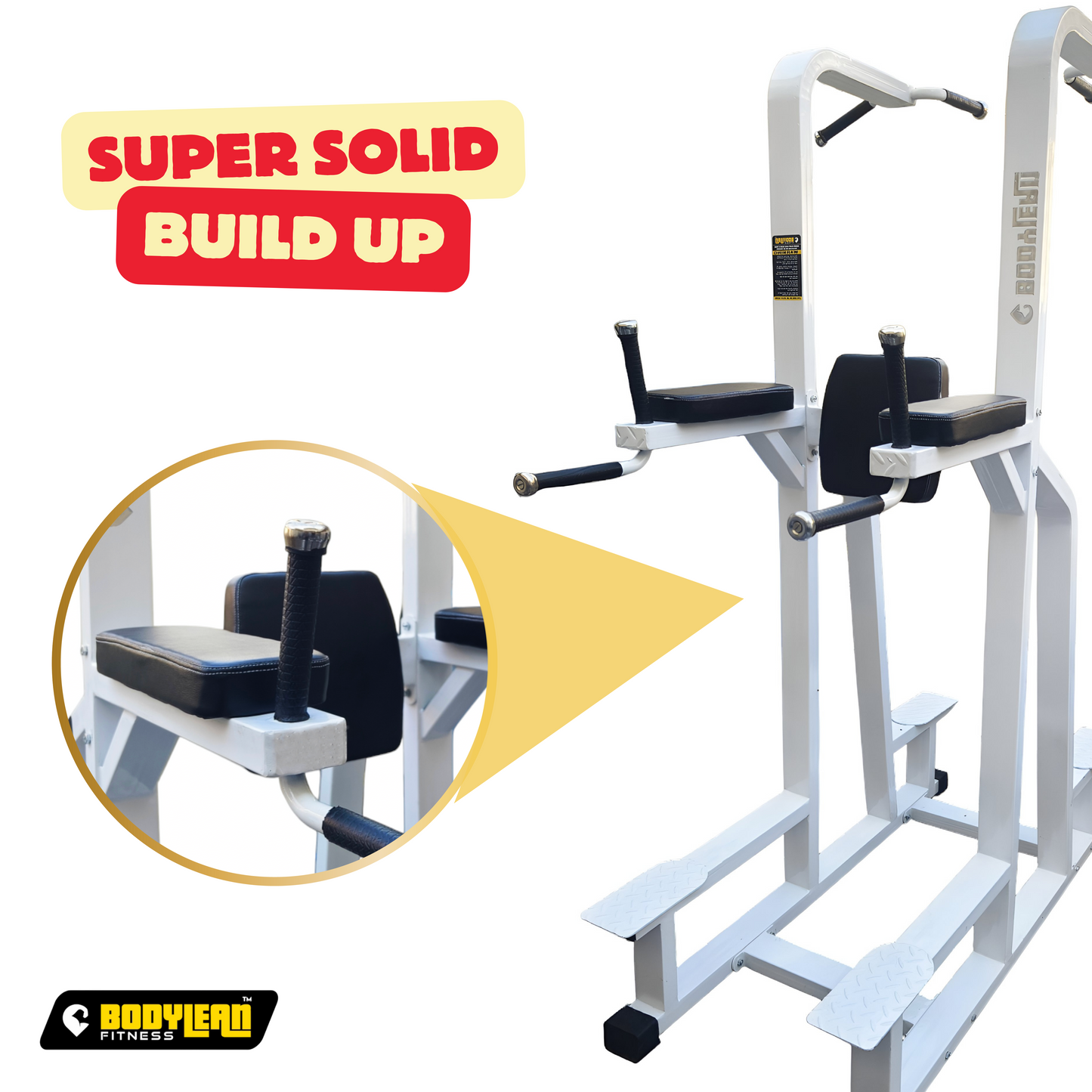 Multi-Purpose Chin Up Dip  Machine Dual Side Machine - Elevate Your Upper Body Strength with the Ultimate Power Tower Dip Stand | For Home Gym and Commercial Use