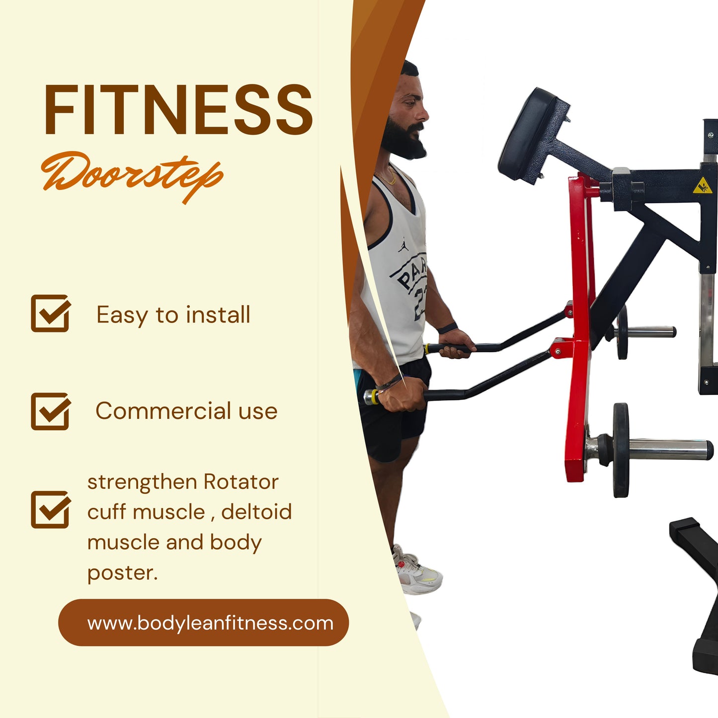 Adjustable Standing Shoulder Lateral Raise Machine | Shoulder Raise Machine | Rear Delt Fly | Upper Body Strength Training Equipment | All in One Fitness Apparatus