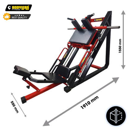 Leg Press Hack Squat machine Combo | Home Gym Machine | Heavy Duty Lower Body Weight Machine with Weight Storages for Quads, Glute, Hamstring and Thigh