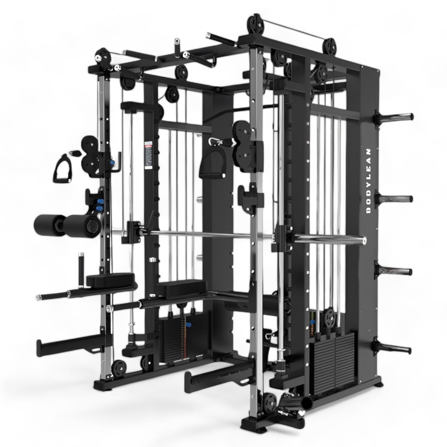 Multi Gym Functional Trainer with Smith Machine ( Iron Weight Stack  ) Triple Side for Commercial Cable crossover Gym Equipment  | BRUTE 300