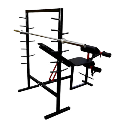 Olympic Bench Press Incline, Decline & Flat for Weight & Strength Training, Home gym | Loading Capacity 150 kg