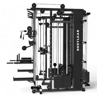 Multi Gym Functional Trainer with Smith Machine ( Iron Weight Stack  ) Triple Side for Commercial Cable crossover Gym Equipment  | BRUTE 300