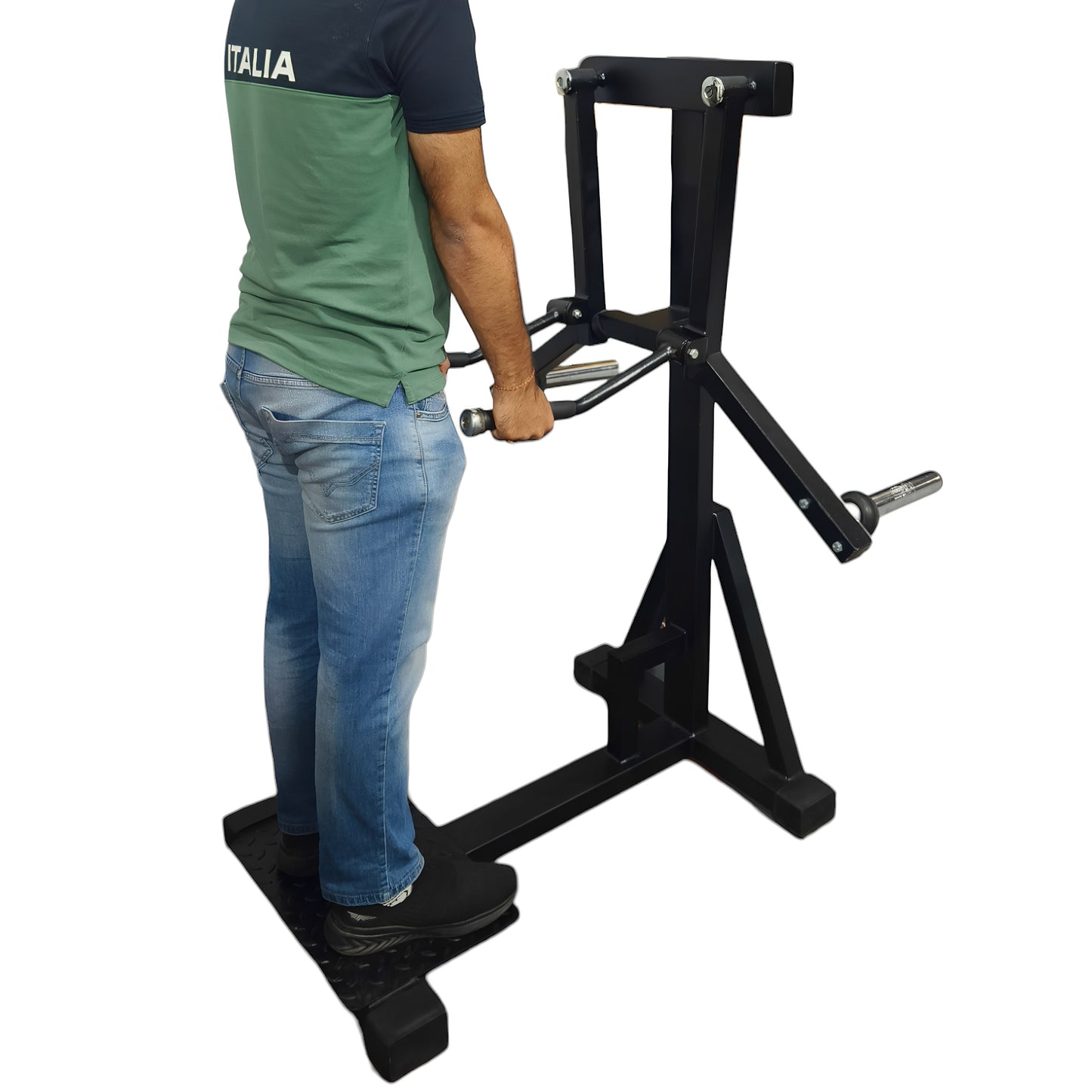 Shoulder Lateral Side Raise Stand With Foot Platform