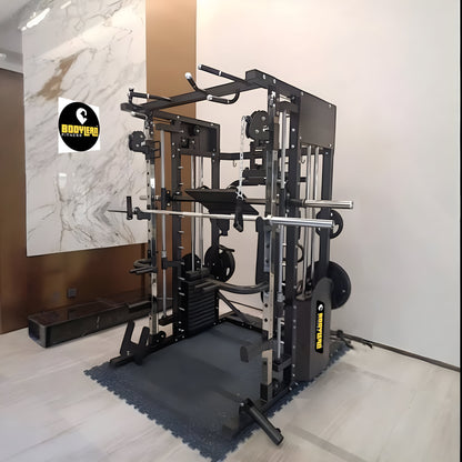 Multi Gym Functional Trainer with Smith Machine and Pec deck for Commercial Cable crossover Gym Equipment