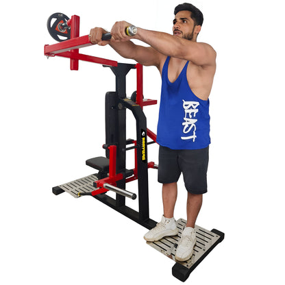 Dual Side Lateral Shoulder Raise Standing- Sitting Plate Load Commercial Gym Machine