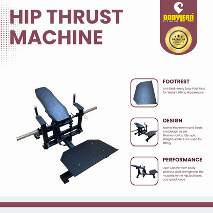 Hip Thrust Exercise Gym Machine.