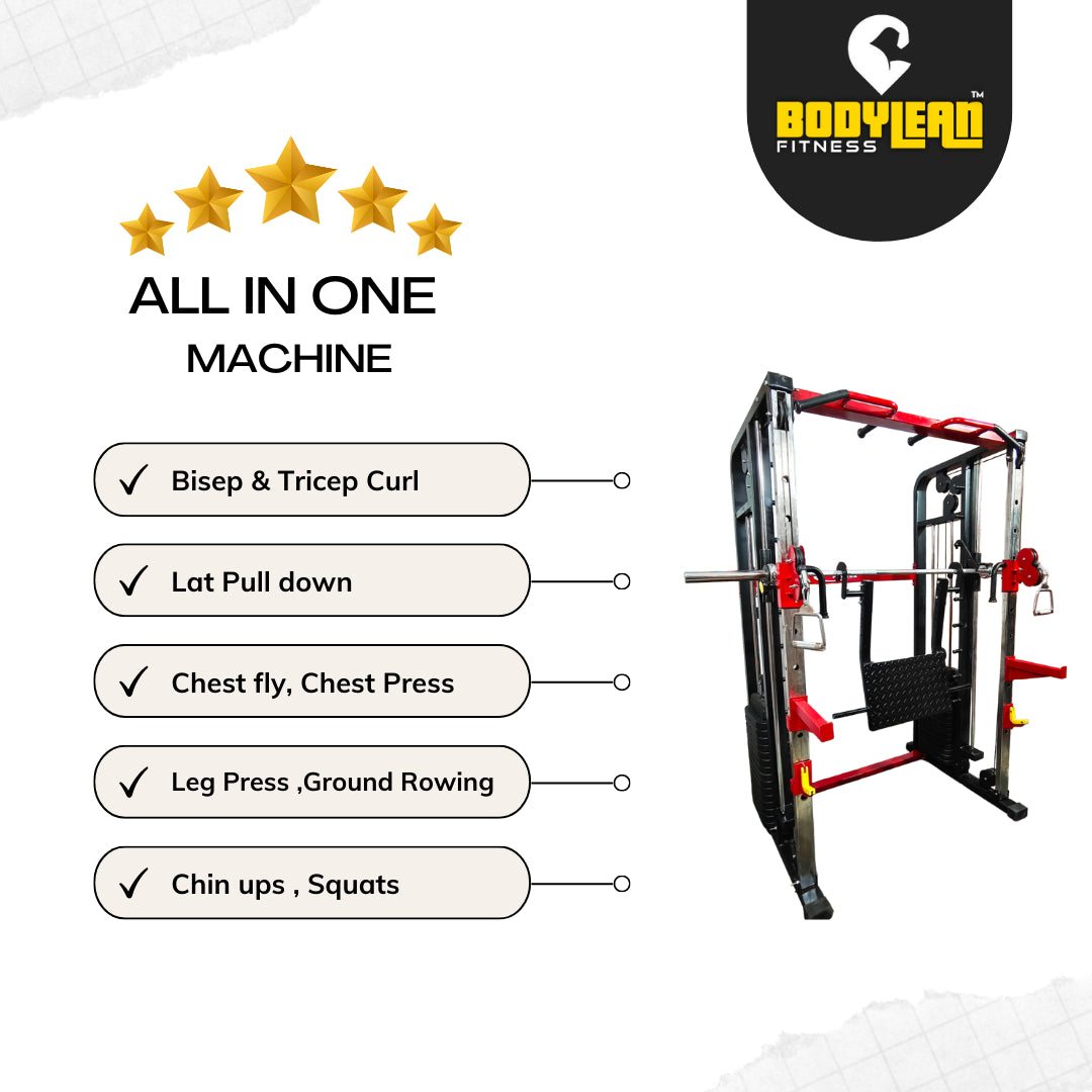 Multi Gym Functional Trainer with Smith Machine  Dual Side for Commercial Cable crossover Gym Equipment  | BLCC 102