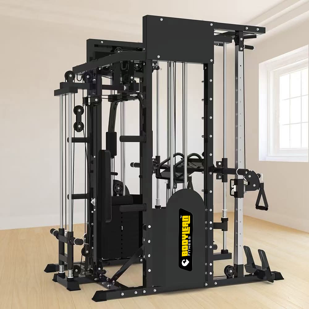 Multi Gym Functional Trainer with Smith Machine and Pec deck for Commercial Cable crossover Gym Equipment