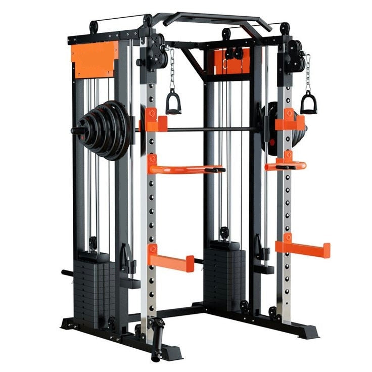 Multi Gym Functional Trainer with Smith Machine ( Iron Weight Stack  ) Dual Side for Commercial Cable crossover Gym Equipment | BLCC 101