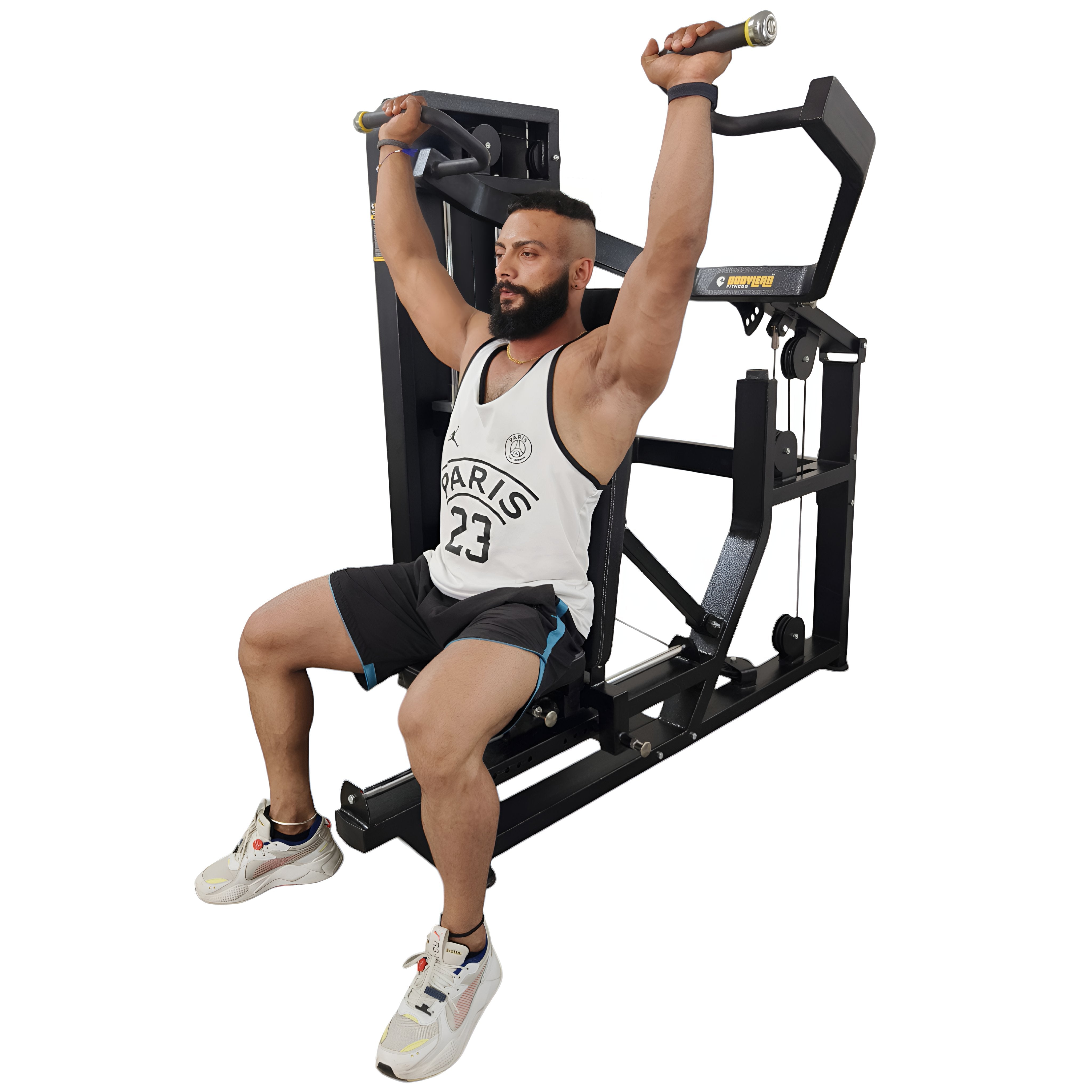 Chest Press Shoulder Press ( Multi Press ) Pin Load Gym Machine with Iron weight stack  | Targeting Chest & Shoulder Muscles | Prime series