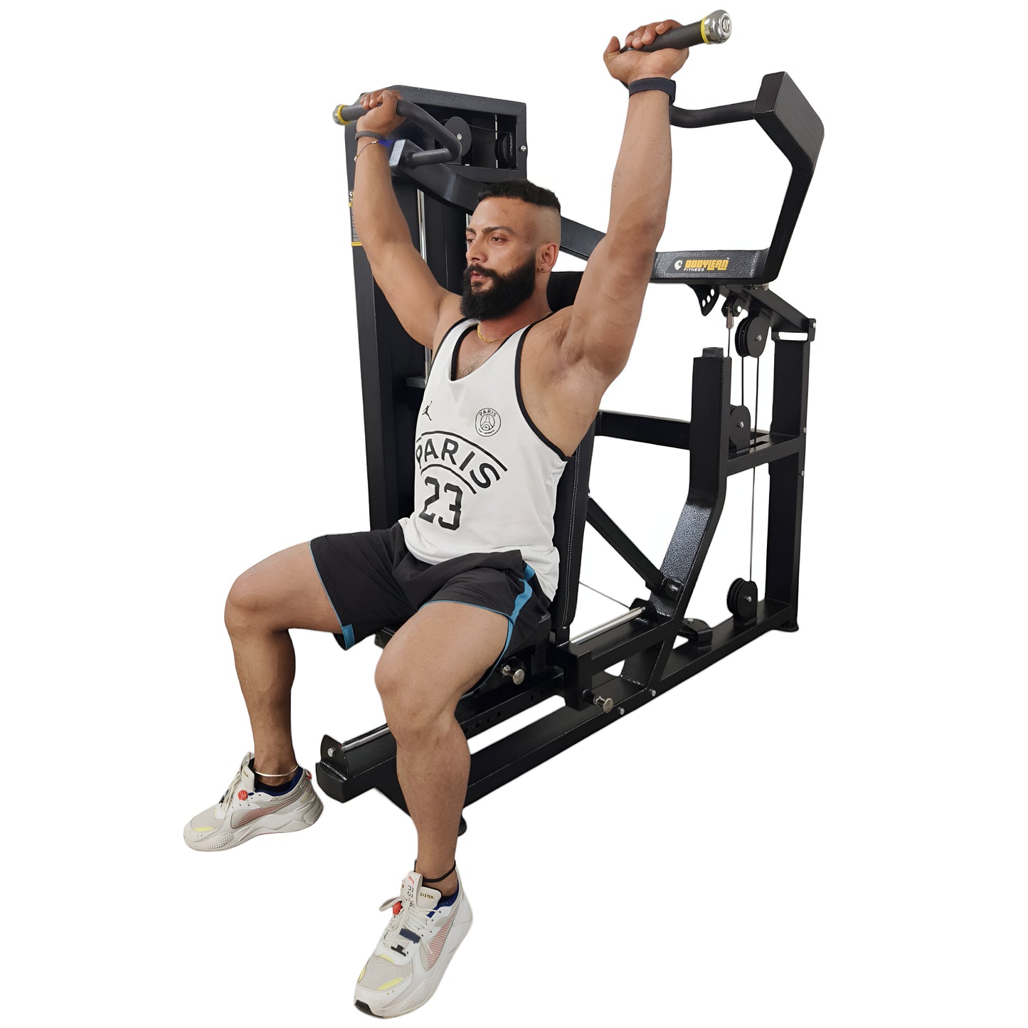 Chest Press Shoulder Press ( Multi Press ) Pin Load Gym Machine with Iron weight stack ( 100 kg)   | Targeting Chest & Shoulder Muscles | Prime series